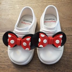 Mini Melissa minnie mouse jelly sneaker red bow